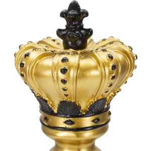 Mauro Ferretti pieza de ajedrez rey Ø 13x40,5 cm oro negro decoración