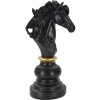 Mauro Ferretti pieza de ajedrez caballo 14x11x27 cm decoración oro negro