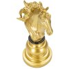 Mauro Ferretti pieza de ajedrez caballo decoración 14x11x27 cm oro negro
