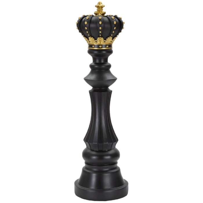 Mauro Ferretti pieza de ajedrez rey Ø14x50 cm oro negro