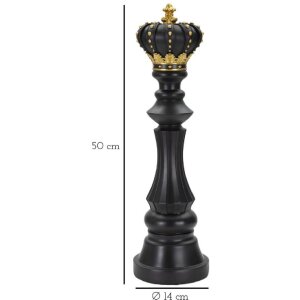 Mauro Ferretti pieza de ajedrez rey Ø14x50 cm oro negro