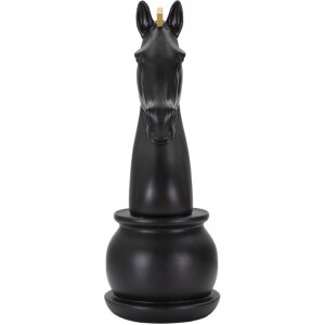 Pieza de ajedrez Mauro Ferretti caballo Ø18.5x50 cm oro negro