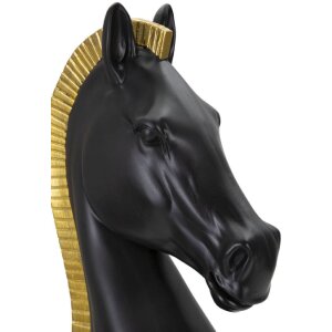 Pieza de ajedrez Mauro Ferretti caballo Ø18.5x50 cm oro negro