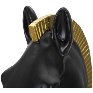 Pieza de ajedrez Mauro Ferretti caballo Ø18.5x50 cm oro negro
