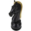 Pieza de ajedrez Mauro Ferretti caballo Ø18.5x50 cm oro negro
