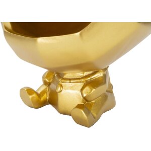 Mauro Ferretti figurita decorativa perro Ø17x23,5 cm oro negro