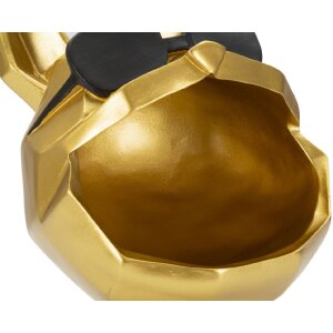 Mauro Ferretti figurita decorativa perro Ø17x23,5 cm oro negro