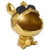 Mauro Ferretti figurita decorativa perro Ø17x23,5 cm oro negro