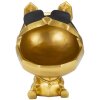 Mauro Ferretti figurita decorativa perro Ø17x23,5 cm oro negro