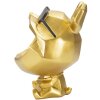 Mauro Ferretti figurita decorativa perro Ø17x23,5 cm oro negro