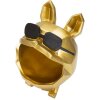Mauro Ferretti figurita decorativa perro Ø17x23,5 cm oro negro