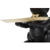 Mauro Ferretti figura decorativa bulldog con bandeja 19x20x23,5 cm oro negro
