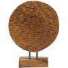 Mauro Ferretti escultura Moneda 30x1,5x40 cm teka marrón