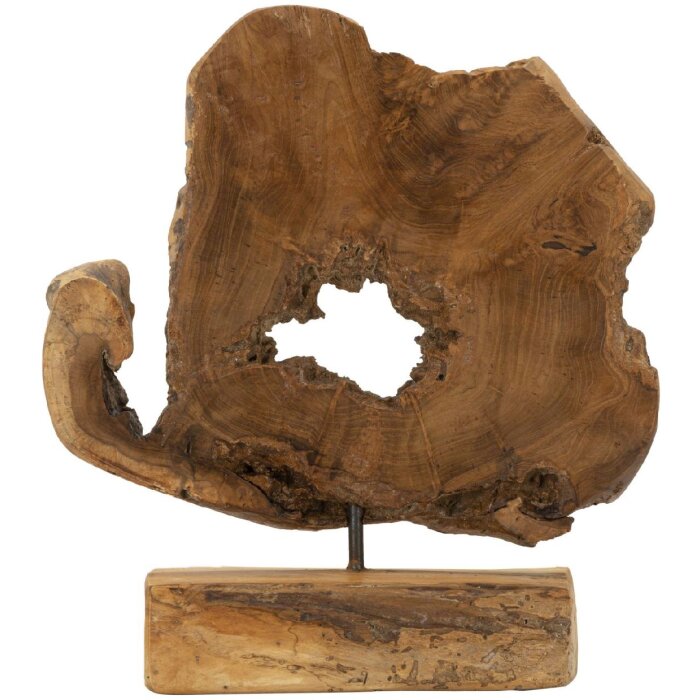 Mauro Ferretti escultura Bintang 31x13x35 cm teca marrón