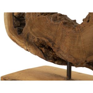 Mauro Ferretti escultura Bintang 31x13x35 cm teca marrón