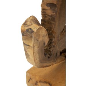 Mauro Ferretti escultura Bintang 31x13x35 cm teca marrón