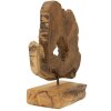 Mauro Ferretti escultura Bintang 31x13x35 cm teca marrón