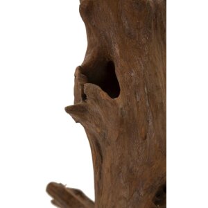 Mauro Ferretti escultura Akar 23x27x64 cm teca marrón