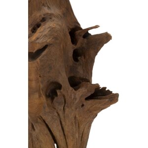 Mauro Ferretti escultura Akar 23x27x64 cm teca marrón