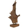 Mauro Ferretti escultura Akar 23x27x64 cm teca marrón