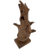 Mauro Ferretti escultura Akar 23x27x64 cm teca marrón