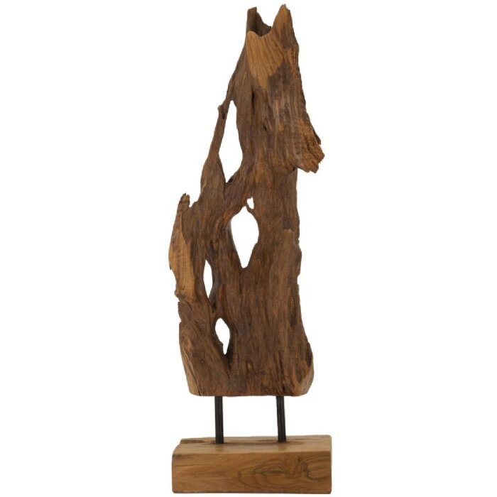Mauro Ferretti Akar escultura teca marrón 18x13x55 cm