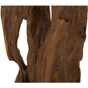 Mauro Ferretti Akar escultura teca marrón 18x13x55 cm