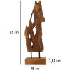 Mauro Ferretti Akar escultura teca marrón 18x13x55 cm
