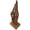 Mauro Ferretti Akar escultura teca marrón 18x13x55 cm