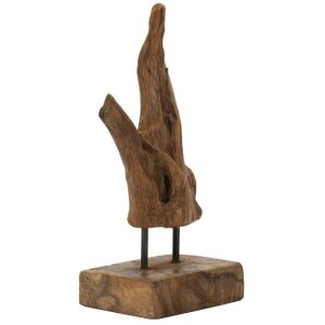 Mauro Ferretti Akar escultura teca marrón 20x11x34 cm