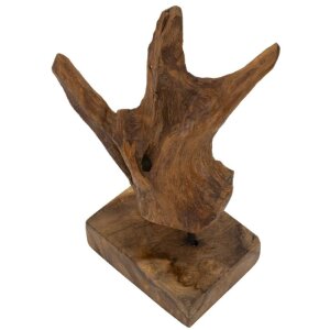 Mauro Ferretti Akar escultura teca marrón 20x11x34 cm
