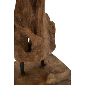 Mauro Ferretti Akar escultura teca marrón 20x11x34 cm