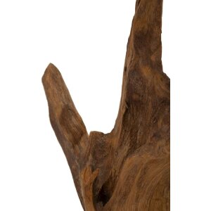 Mauro Ferretti Akar escultura teca marrón 20x11x34 cm