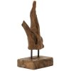 Mauro Ferretti Akar escultura teca marrón 20x11x34 cm