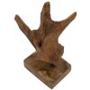 Mauro Ferretti Akar escultura teca marrón 20x11x34 cm