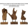 Mauro Ferretti Akar escultura teca marrón 20x11x34 cm