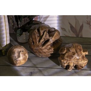 Bola decorativa de teca Mauro Ferretti Ø50 cm marrón