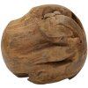 Bola decorativa de teca Mauro Ferretti Ø50 cm marrón