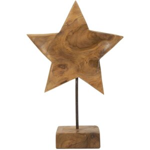Mauro Ferretti escultura estrella de madera de teca...