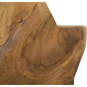 Mauro Ferretti escultura estrella de madera de teca 28x12x42 cm marrón