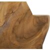 Mauro Ferretti escultura estrella de madera de teca 28x12x42 cm marrón