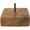 Mauro Ferretti escultura estrella de madera de teca 28x12x42 cm marrón