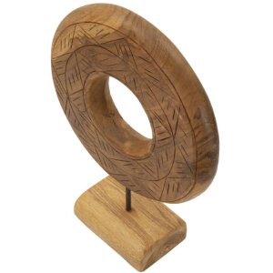 Mauro Ferretti escultura Dorat de teca 28x10x38 cm marrón