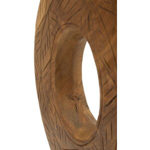 Mauro Ferretti escultura Dorat de teca 28x10x38 cm marrón
