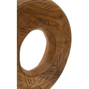 Mauro Ferretti escultura Dorat de madera de teca 20x10x28 cm marrón