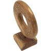 Mauro Ferretti escultura Dorat de madera de teca 20x10x28 cm marrón
