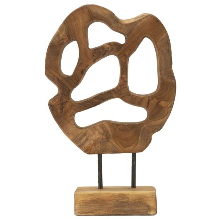 Mauro Ferretti escultura Lubang de teca 25x10x38 cm marrón