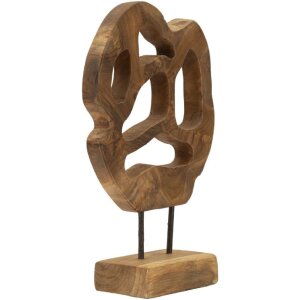 Mauro Ferretti escultura Lubang de teca 25x10x38 cm...