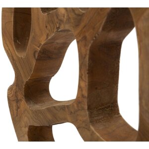 Mauro Ferretti escultura Lubang de teca 25x10x38 cm marrón