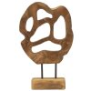 Mauro Ferretti escultura Lubang de teca 25x10x38 cm marrón